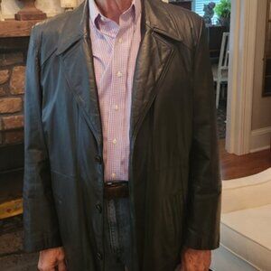 Adler Vintage Men’s Black Leather Jacket